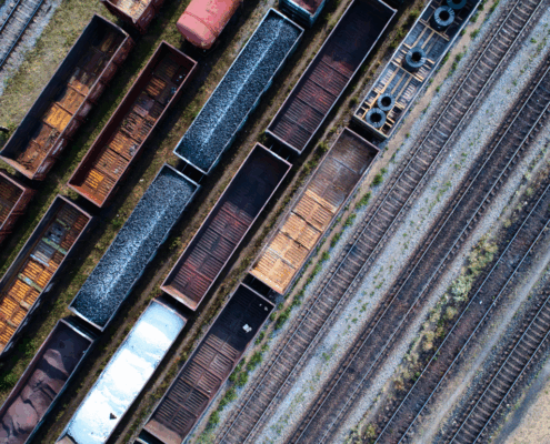 Aerial View of Rail Sorting Freight Station -RISQS-certified