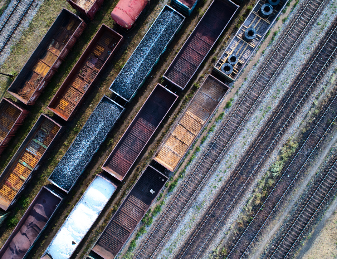 Aerial View of Rail Sorting Freight Station -RISQS-certified
