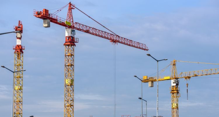 Cranes on the skyline
